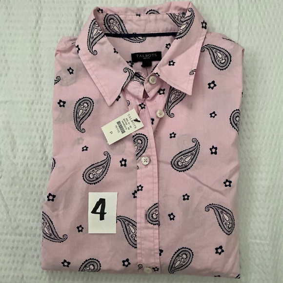 Talbots Modern Classic Button Front Shirt-long sleeve - Picture 5 of 16